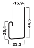 Сайдинг Mitten (Миттен) J-профиль размеры